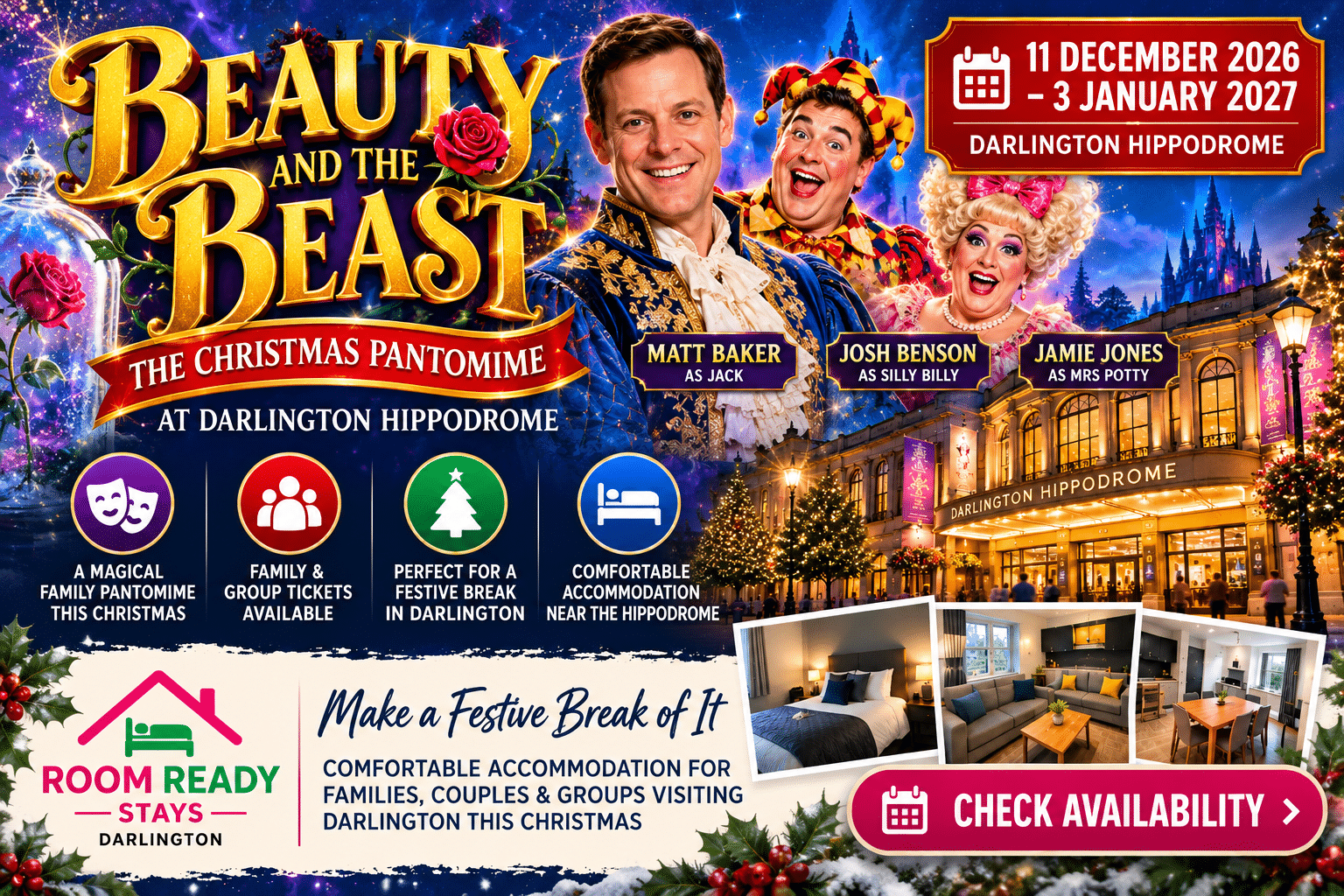 Beauty and the Beast Pantomime Darlington