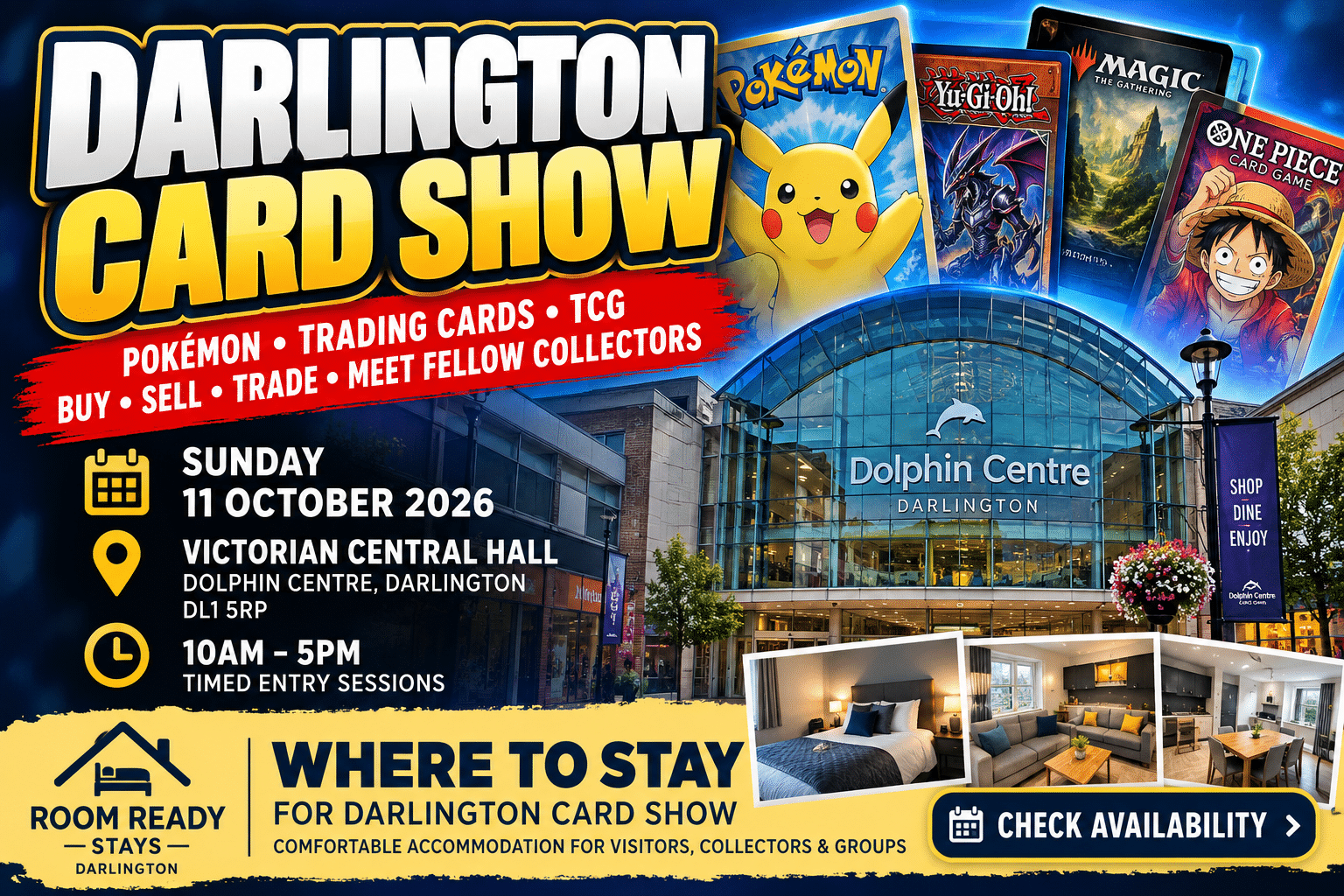 Darlington Card Show Promotional Poster