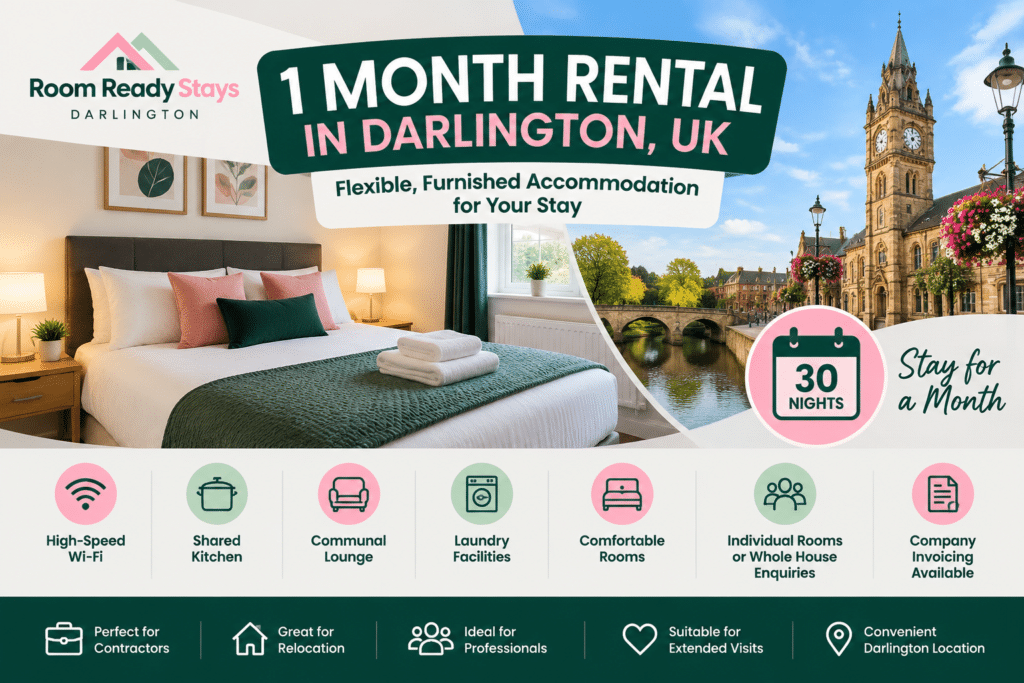 Room Ready Stays in Darlington 1 month